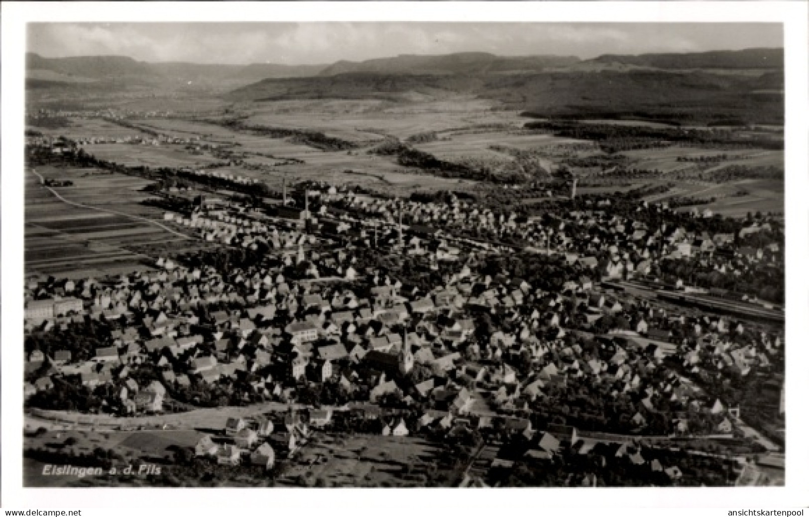 CPA Eislingen an der Fils Württemberg, Fliegeraufnahme