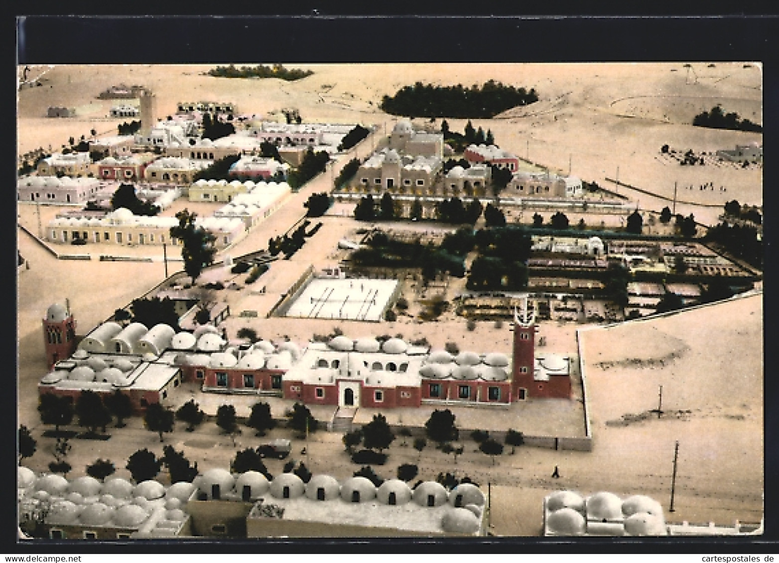 CPA El-Oued (Oasis), Vue aérienne