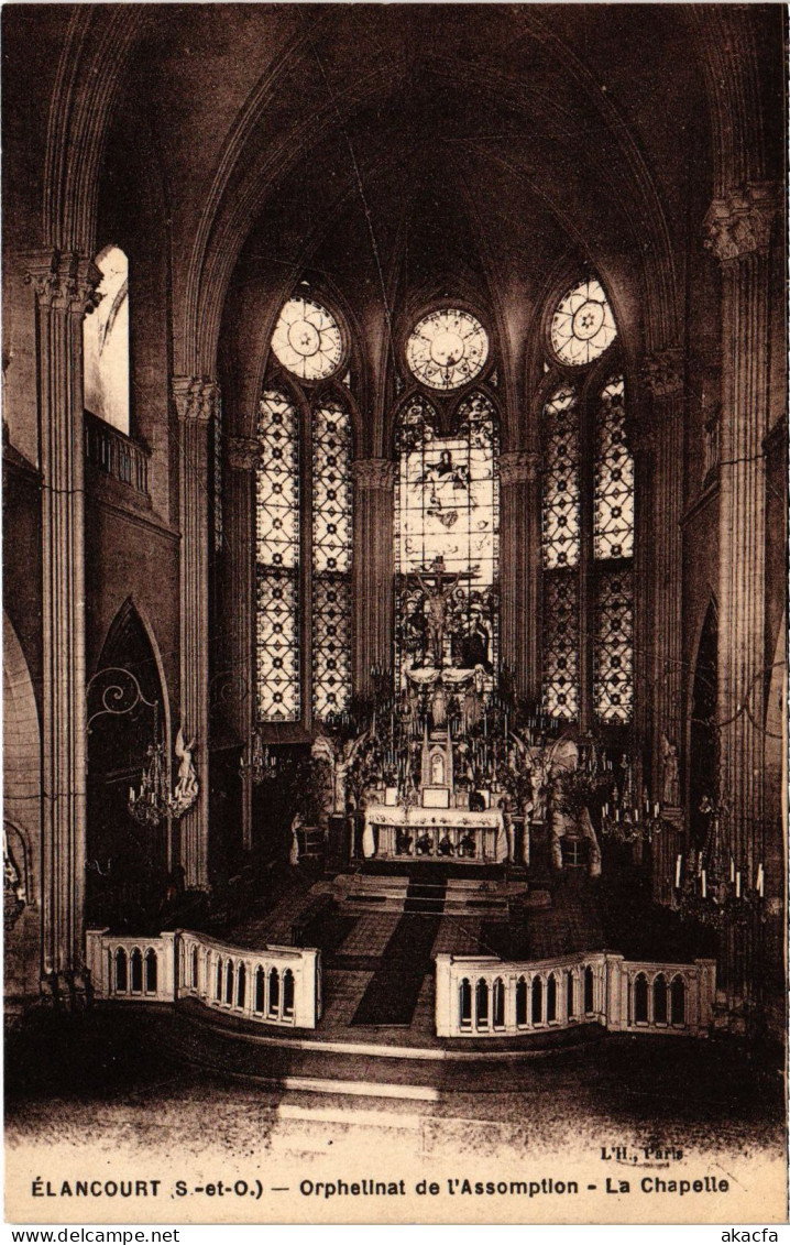 CPA ELANCOURT Orphelinat de l'Assomption - Chapelle (1412026)