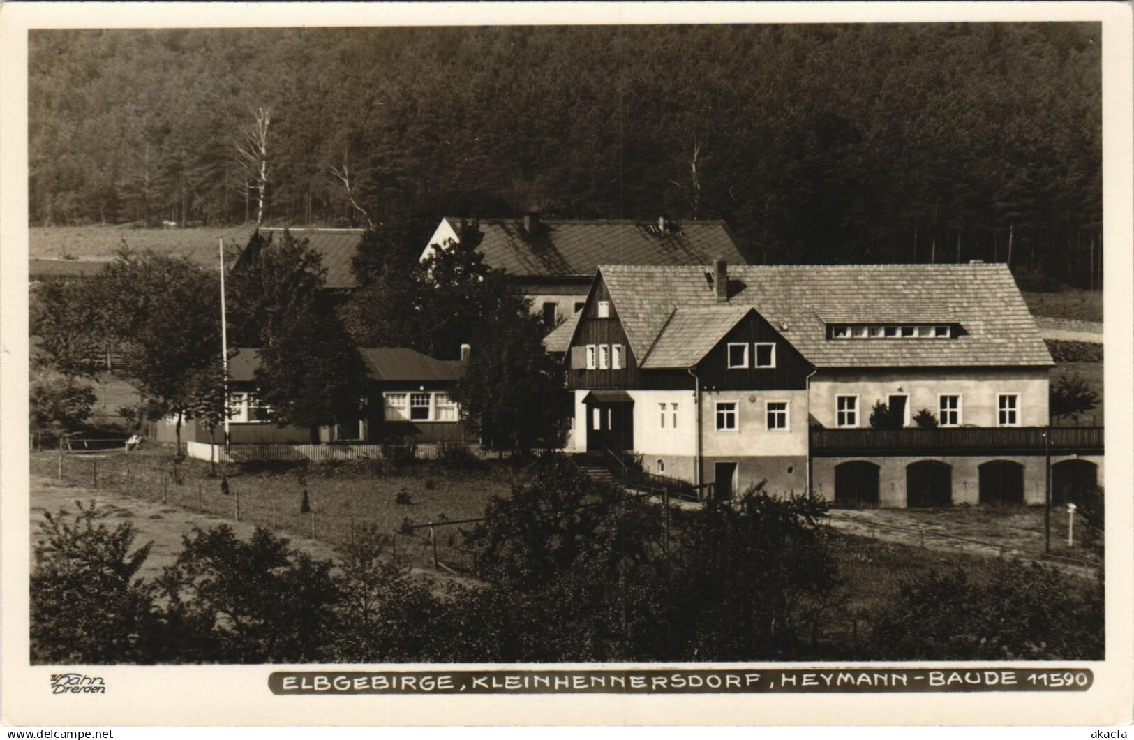 CPA ELBEGEBIRGE KLEINHENNERSDORF Heymann-Baude GERMANY (978034)