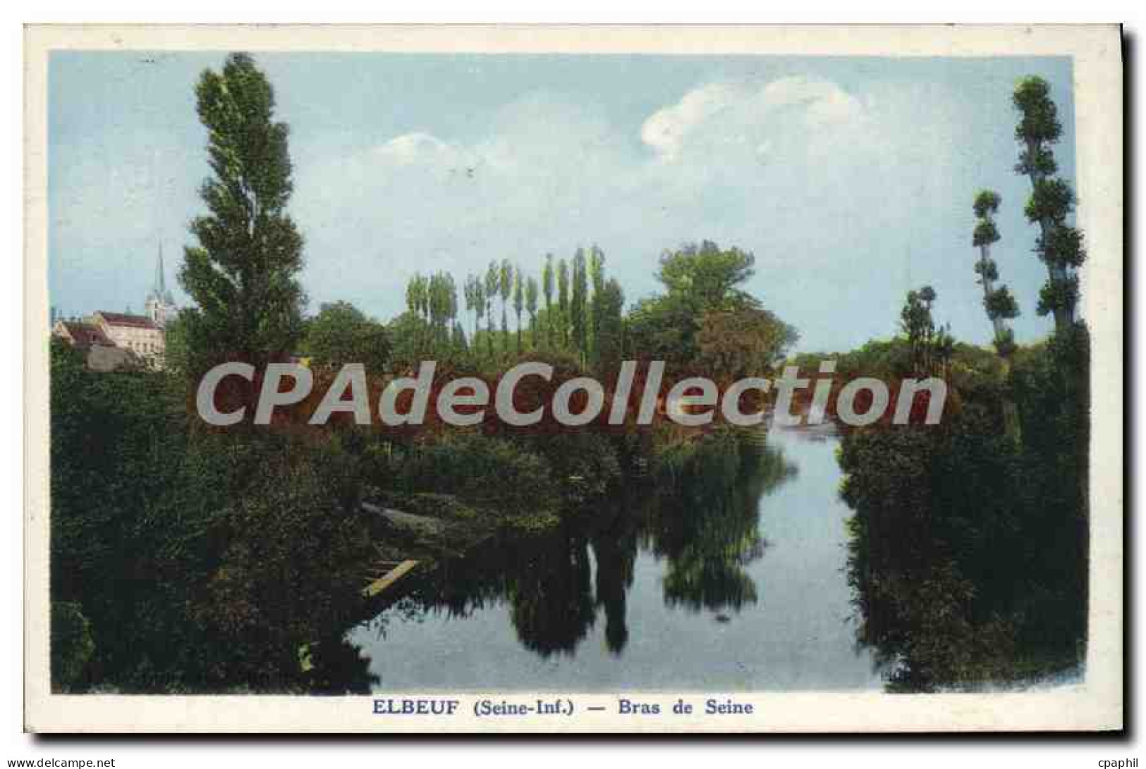 CPA Elbeuf Bras De Seine