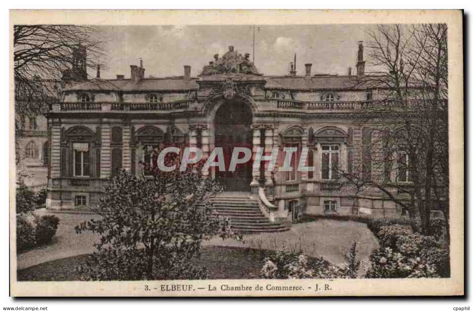 CPA Elbeuf La cahmbre de commerce