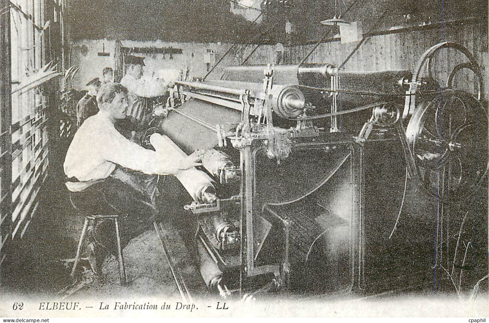 CPA Elbeuf la Fabrication du Drap