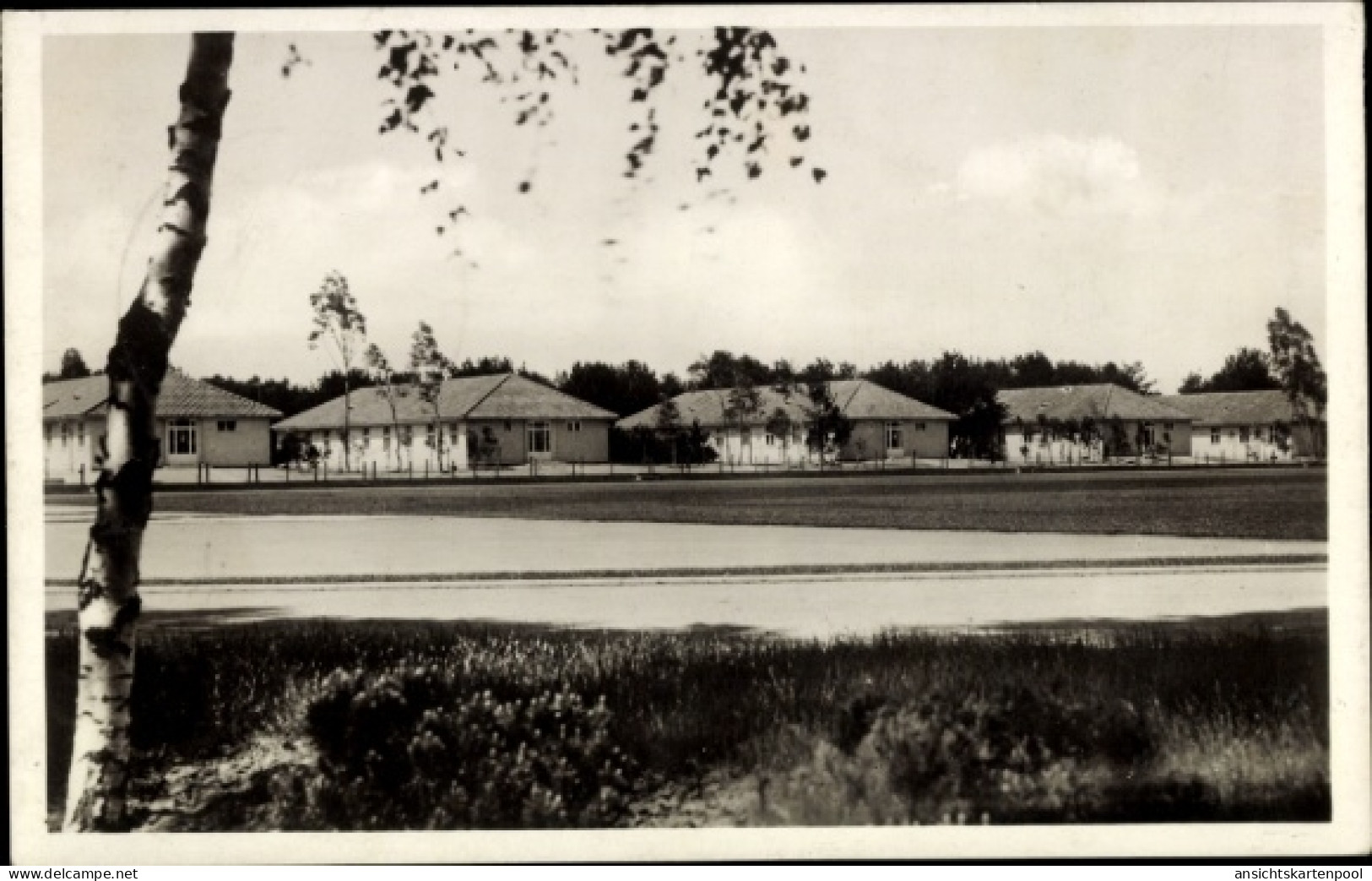 CPA Elstal Wustermark Brandenburg, Olympisches Dorf 1936, Wohnhäuser am Sportplatz