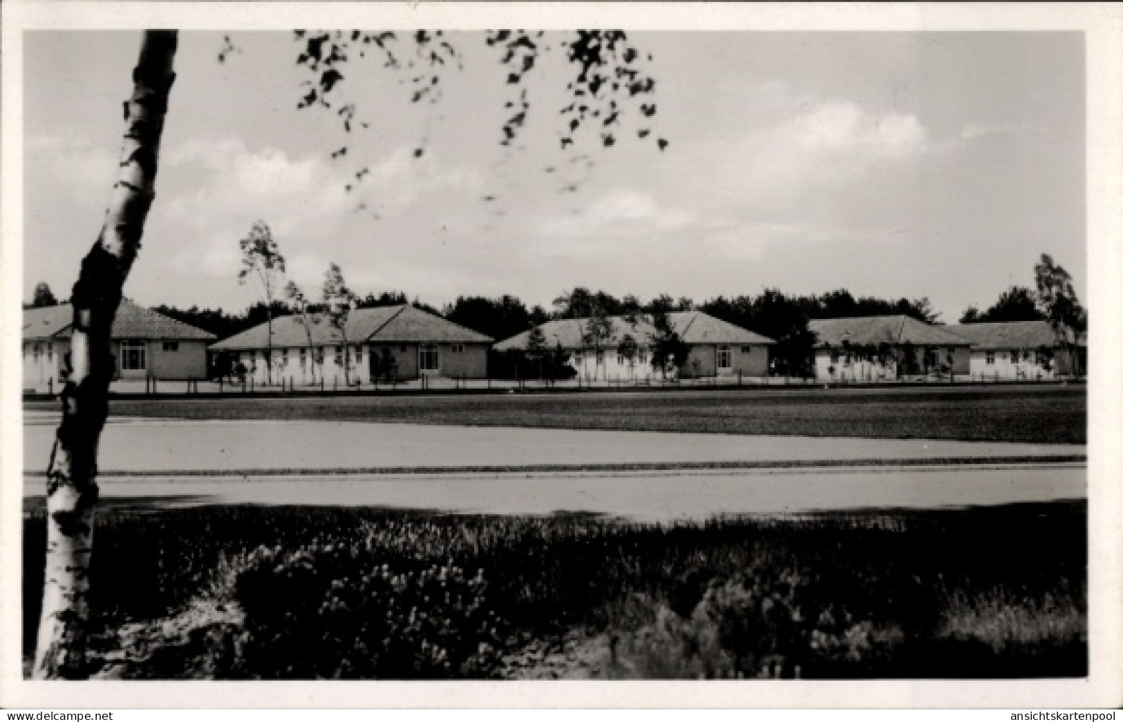 CPA Elstal Wustermark Brandenburg, Olympisches Dorf, Wohnhäuser am Sportplatz