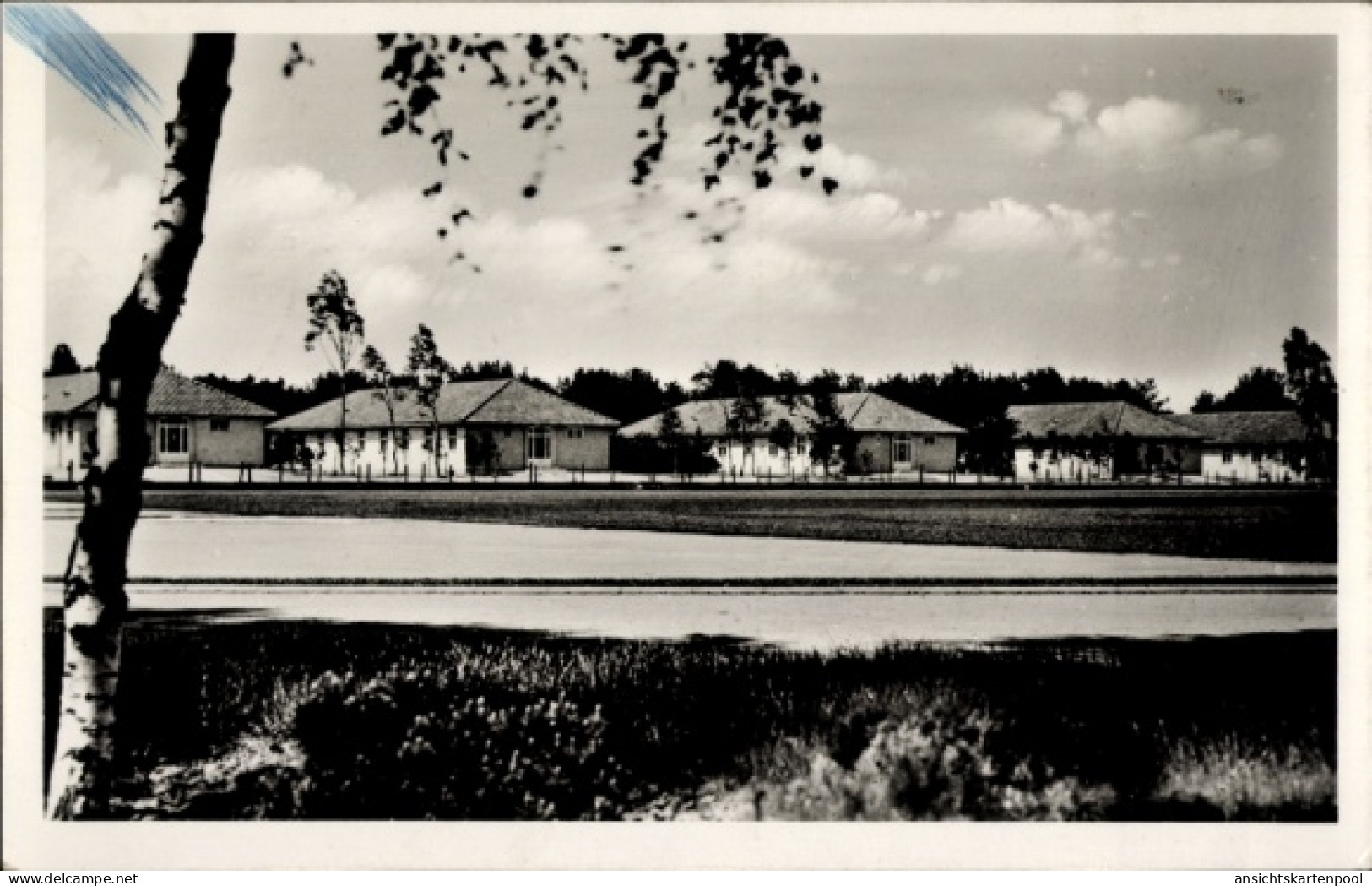 CPA Elstal Wustermark Brandenburg, Olympisches Dorf, Wohnhäuser am Sportplatz