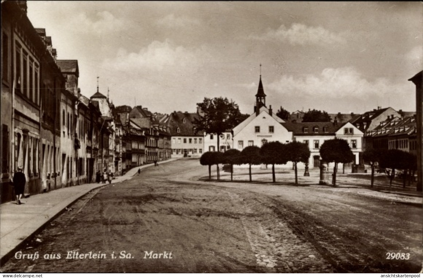 CPA Elterlein im Erzgebirge, Markt