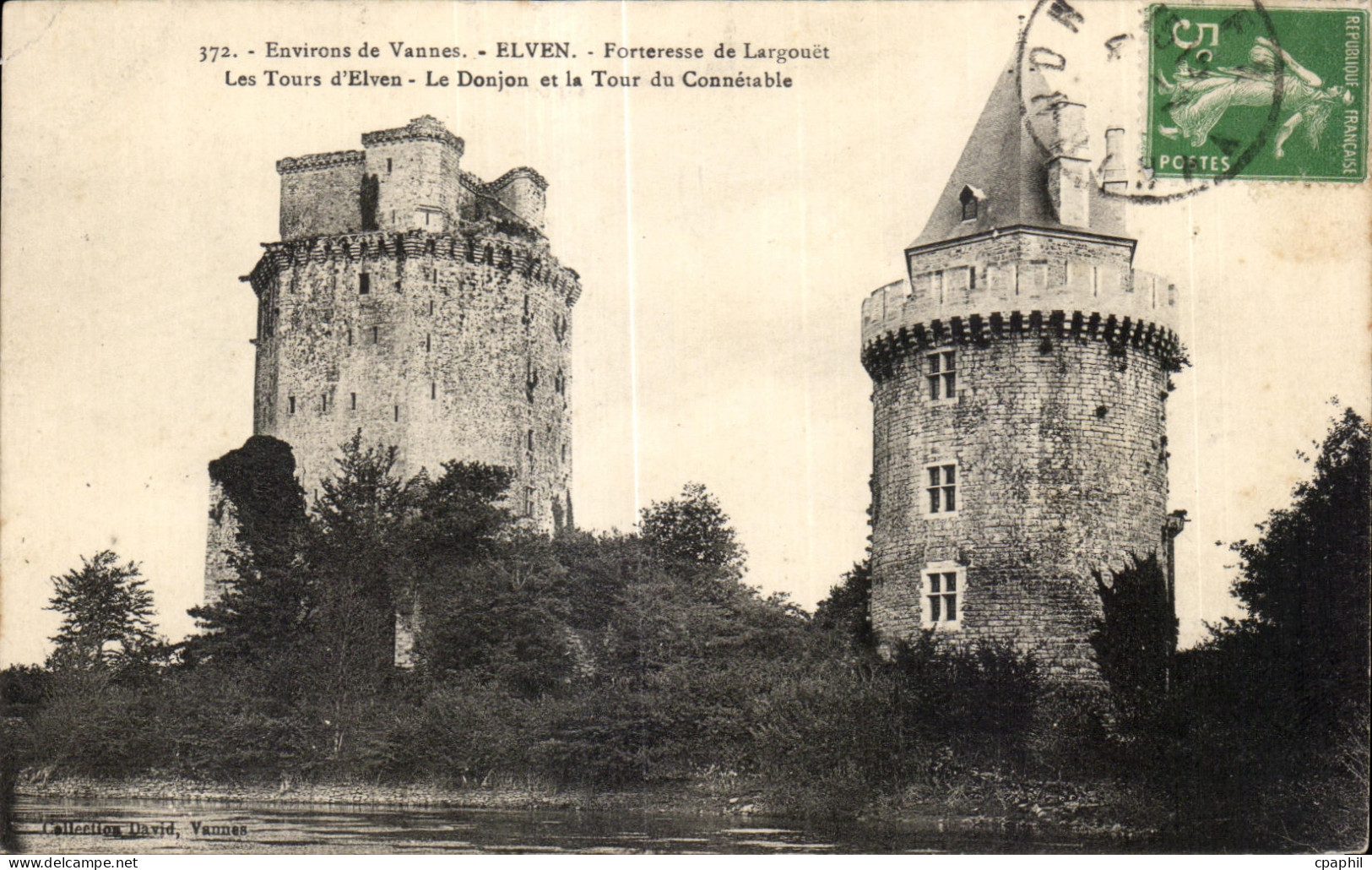 CPA Elven Environs de Vannes Forteresse De Largouet Les Tours D Elven Le Donjon