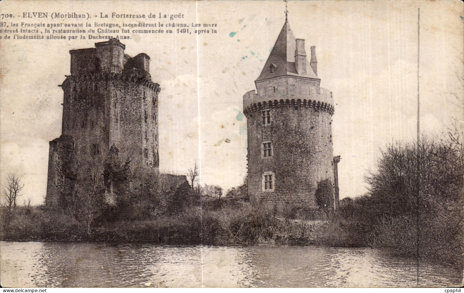 CPA Elven (Morbihan) La Forteresse de Lagoet