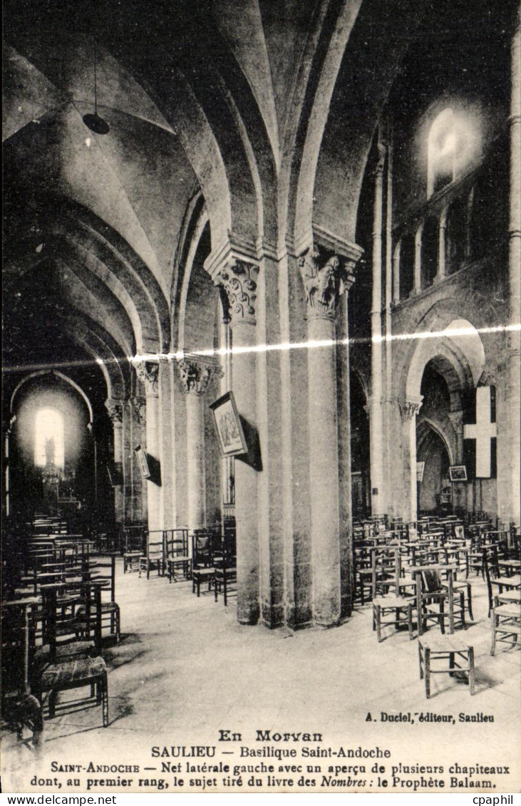 CPA En Morvan Saulieu Basilique Saint Andoche