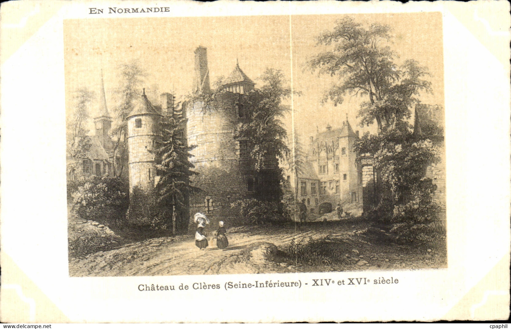 CPA En Normandie Chateau de Cleres