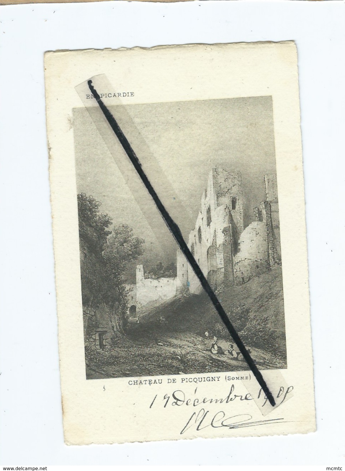 CPA  - En Picardie - Picquigny - Château de Picquigny (Somme)