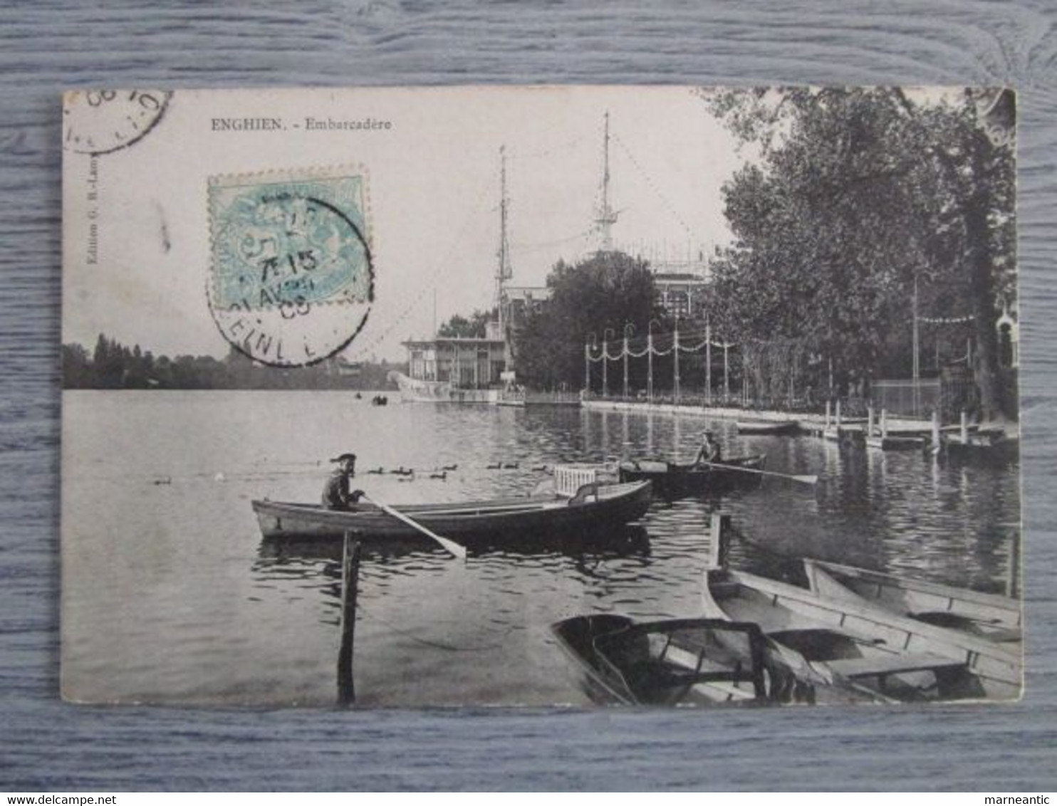 cpa Enghien les bains(95)embarcadère