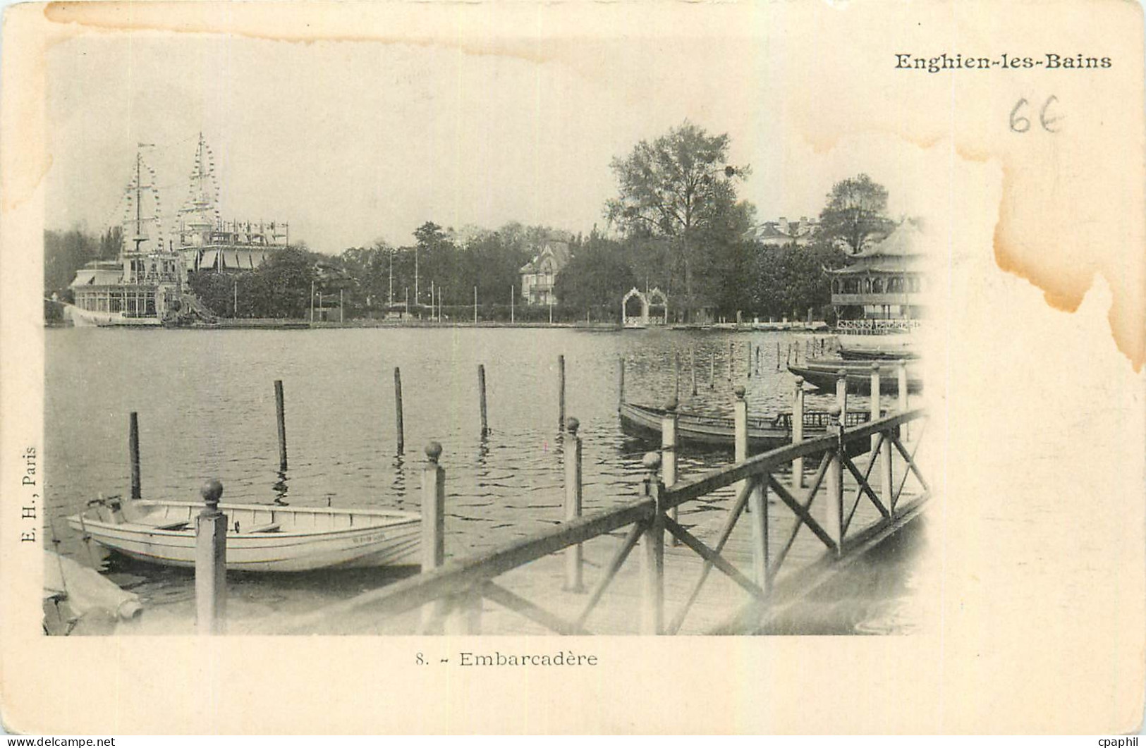 CPA Enghien les Bains Embarcadere