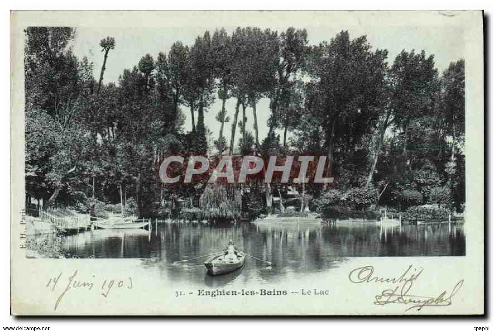 CPA Enghien les Bains le lac