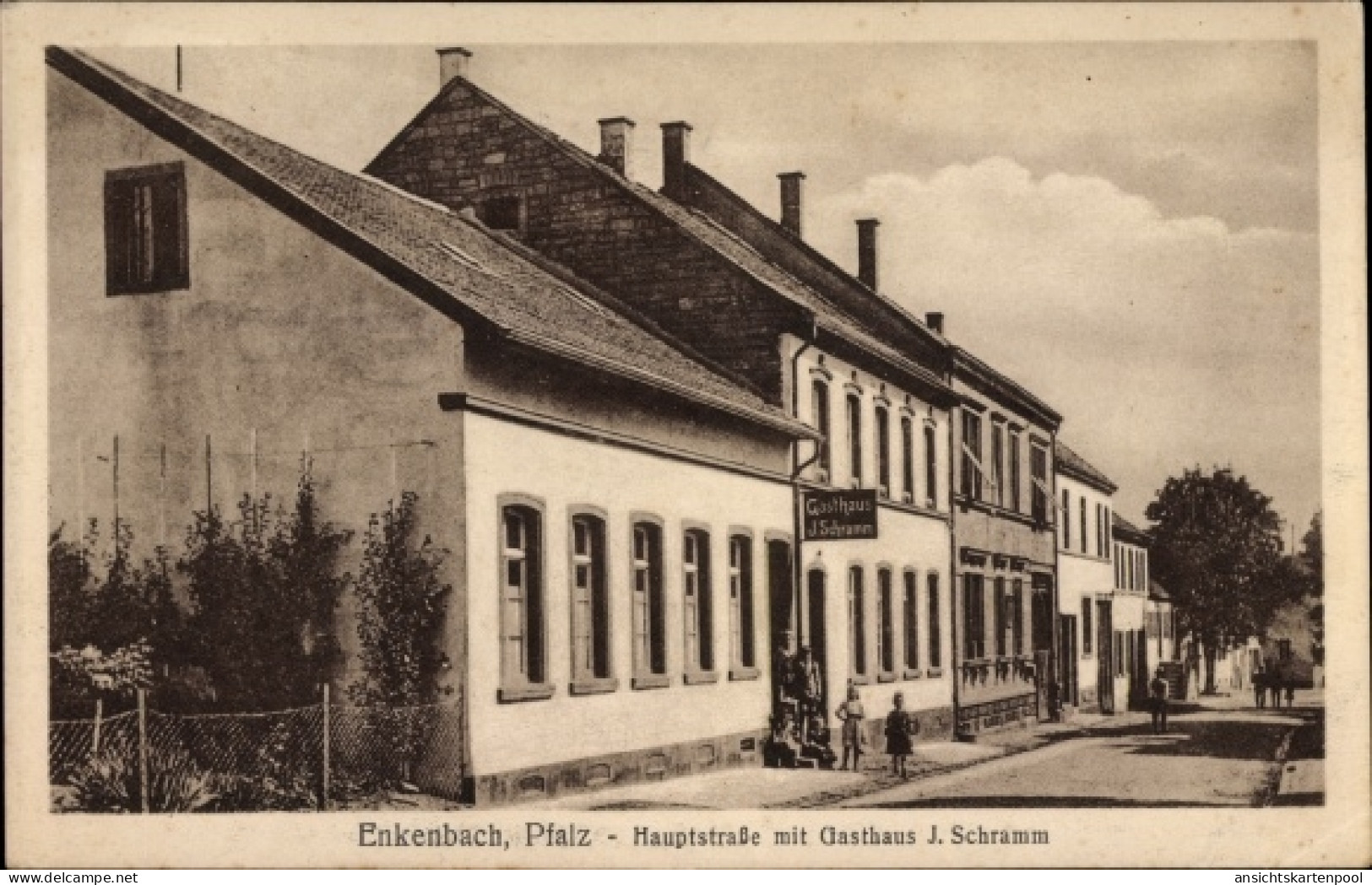 CPA Enkenbach Alsenborn in der Pfalz, Hauptstraße, Gasthaus