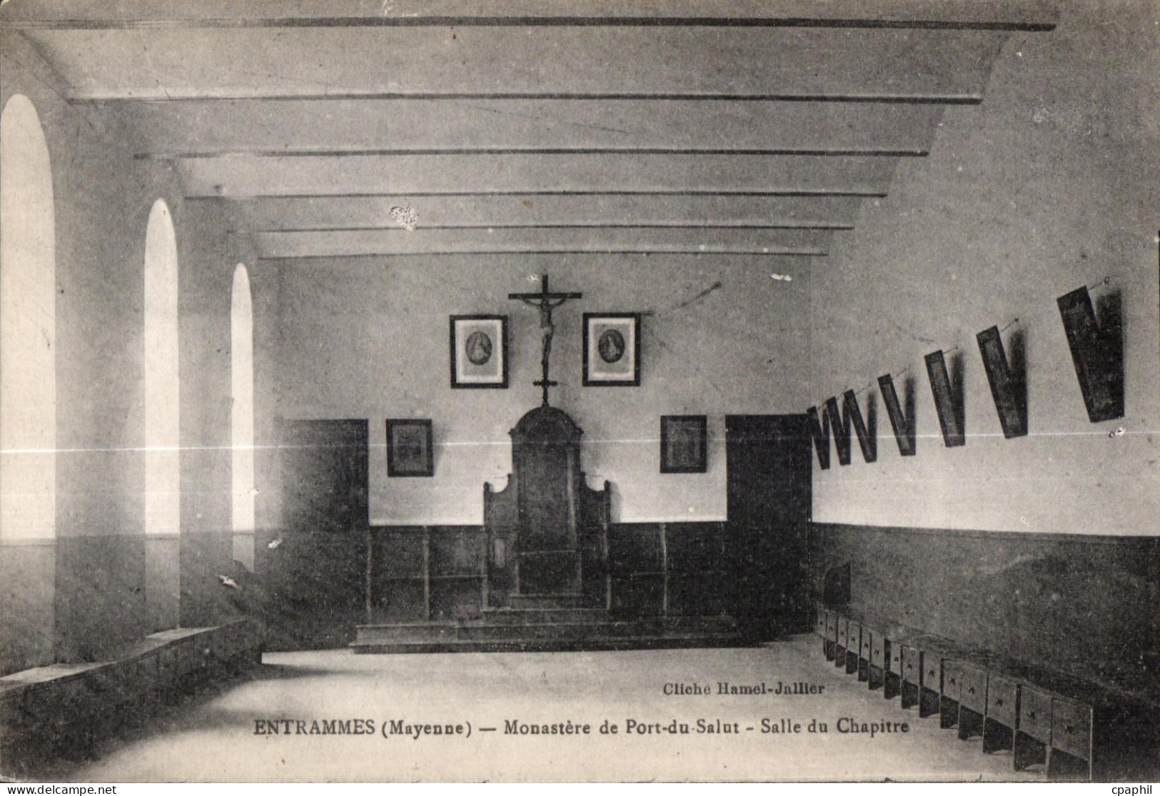 CPA Entrammes ayenne monastere de port du salut salle du chapitre