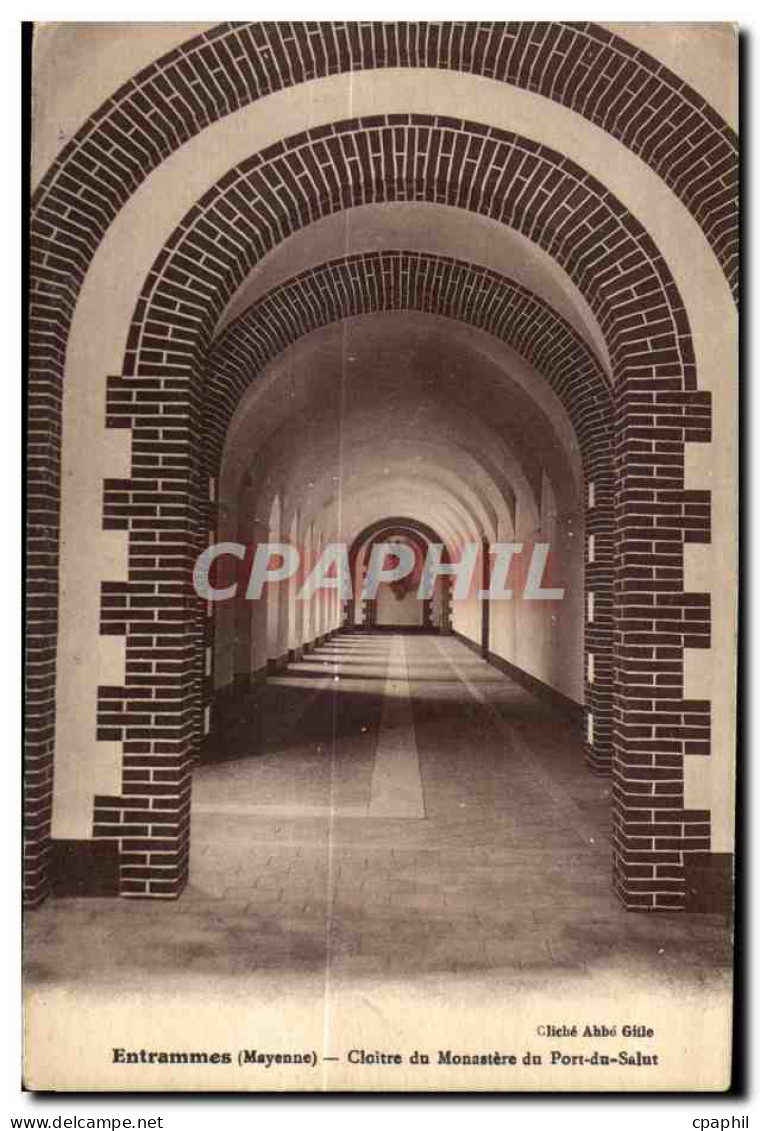 CPA Entrammes mayenne cloitre du monastere du port du salut