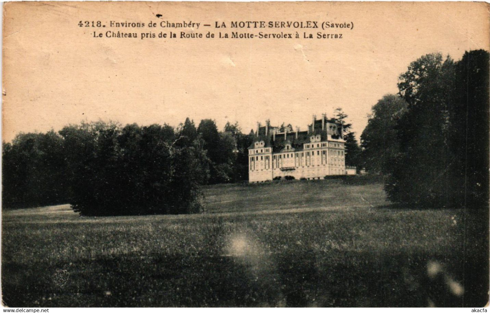 CPA Env. de CHAMBÉRY - La MOTTE-SERVOLEX - Le Chateau (438212)