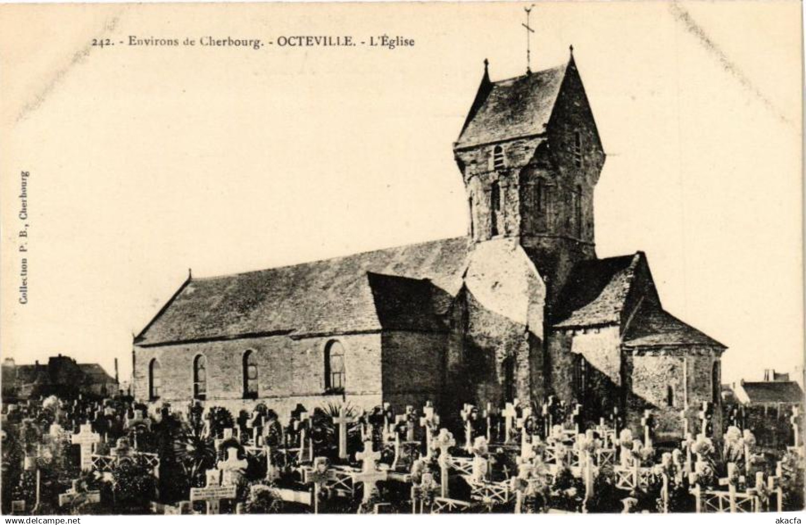 CPA Env. de CHERBOURG - OCTEVILLE - L'Église (245933)
