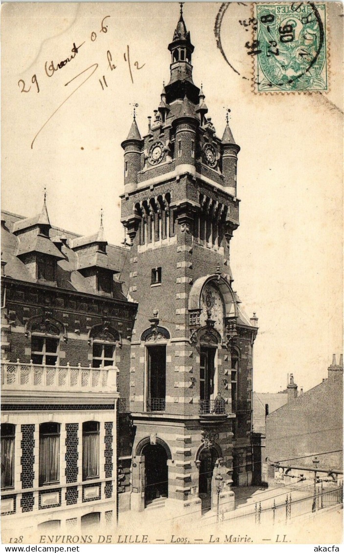 CPA Env. de LILLE - LOOS - La mairie (194536)
