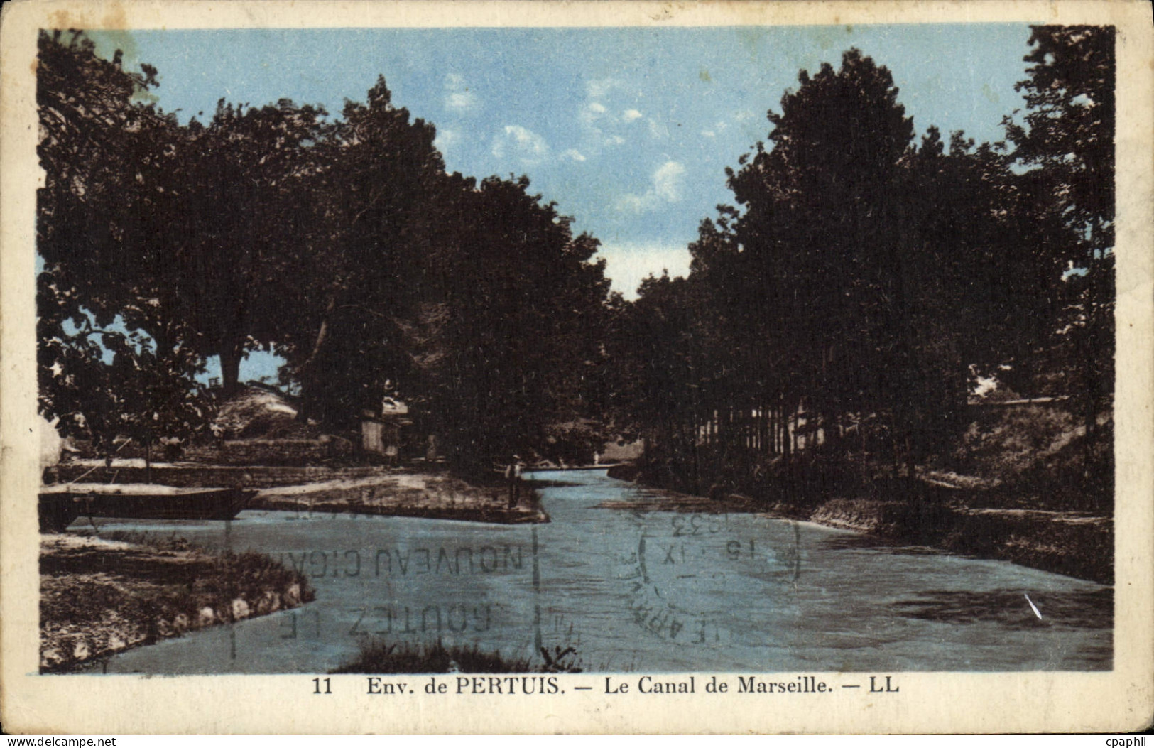 CPA Env de Pertuis le Canal de Marseille