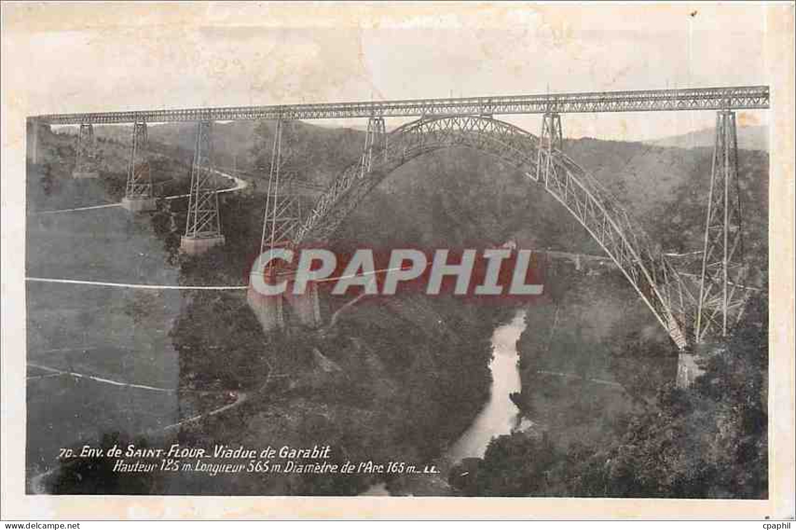 CPA Env de Saint Flour Viaduc de Garabit