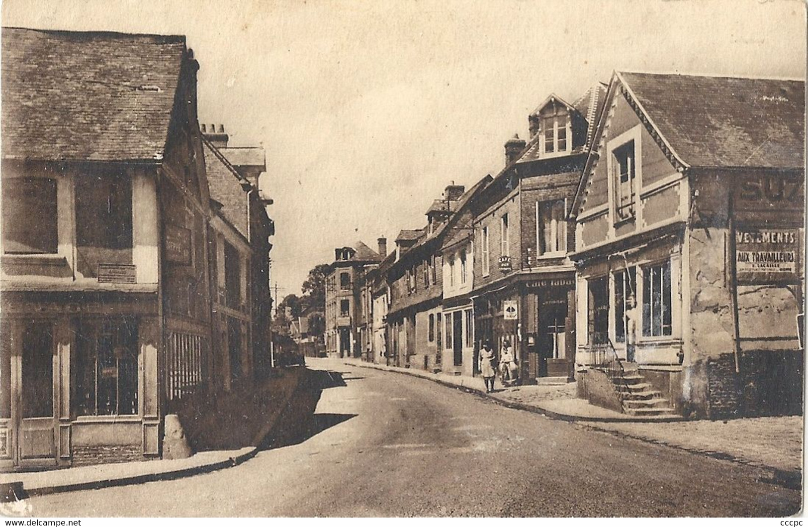 CPA Envermeu Rue de Dieppe
