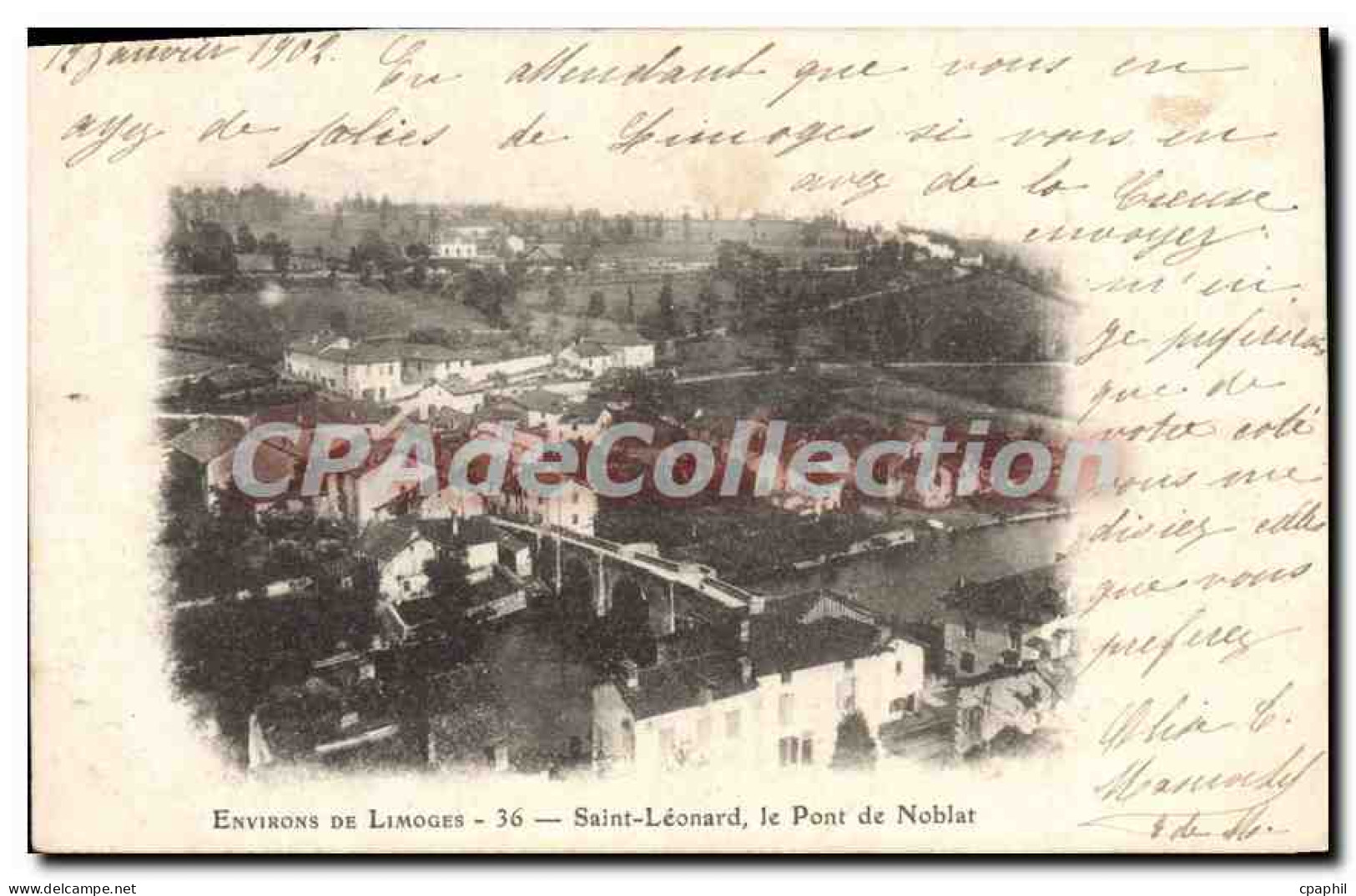 CPA Environ de Limoges Saint Leonard pont de Noblat