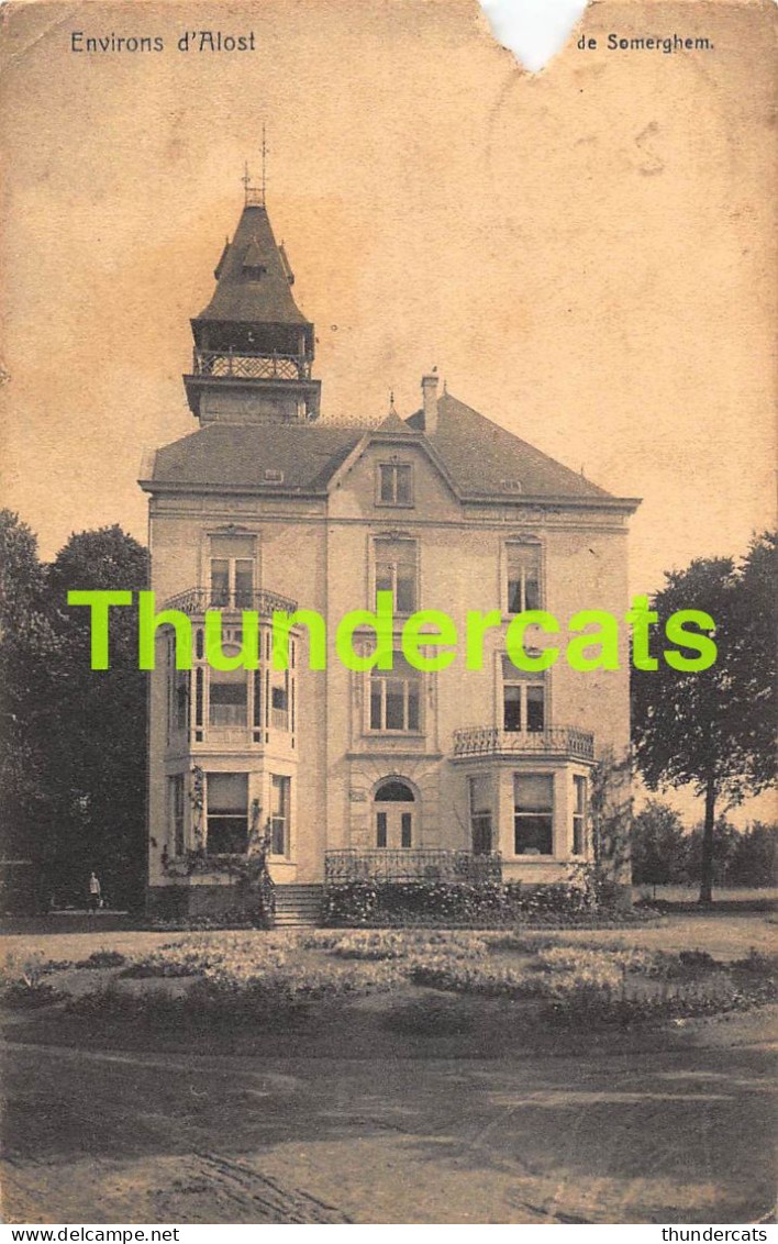 CPA ENVIRONS D'ALOST CHATEAU DE SOMERGHEM ZOMERGEM