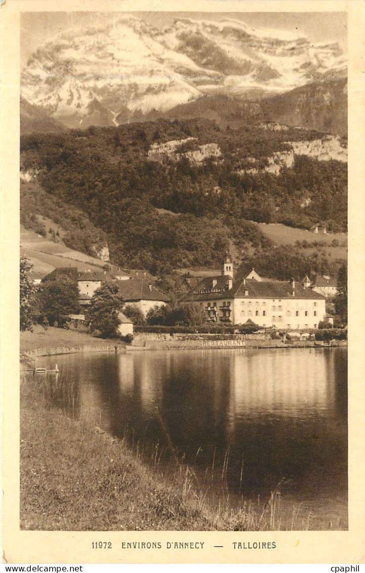 CPA ENVIRONS D'ANNENCY TALLOIRES