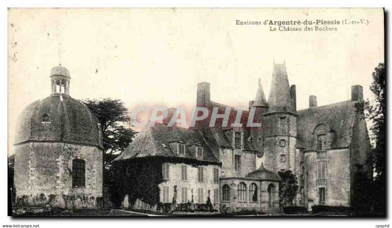 CPA Environs d Argentre du Plessis Le Chateau des Rochers
