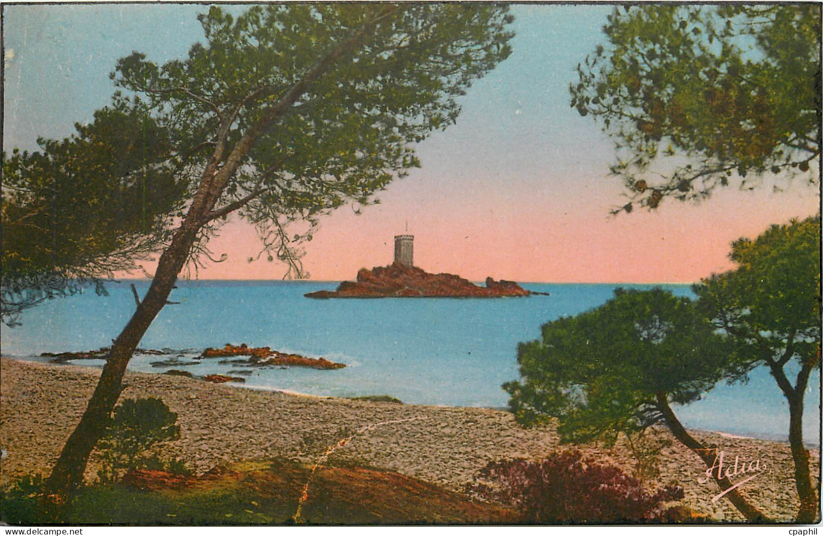 CPA Environs de Boulouris sur mer l'ile d'Or au Drammont