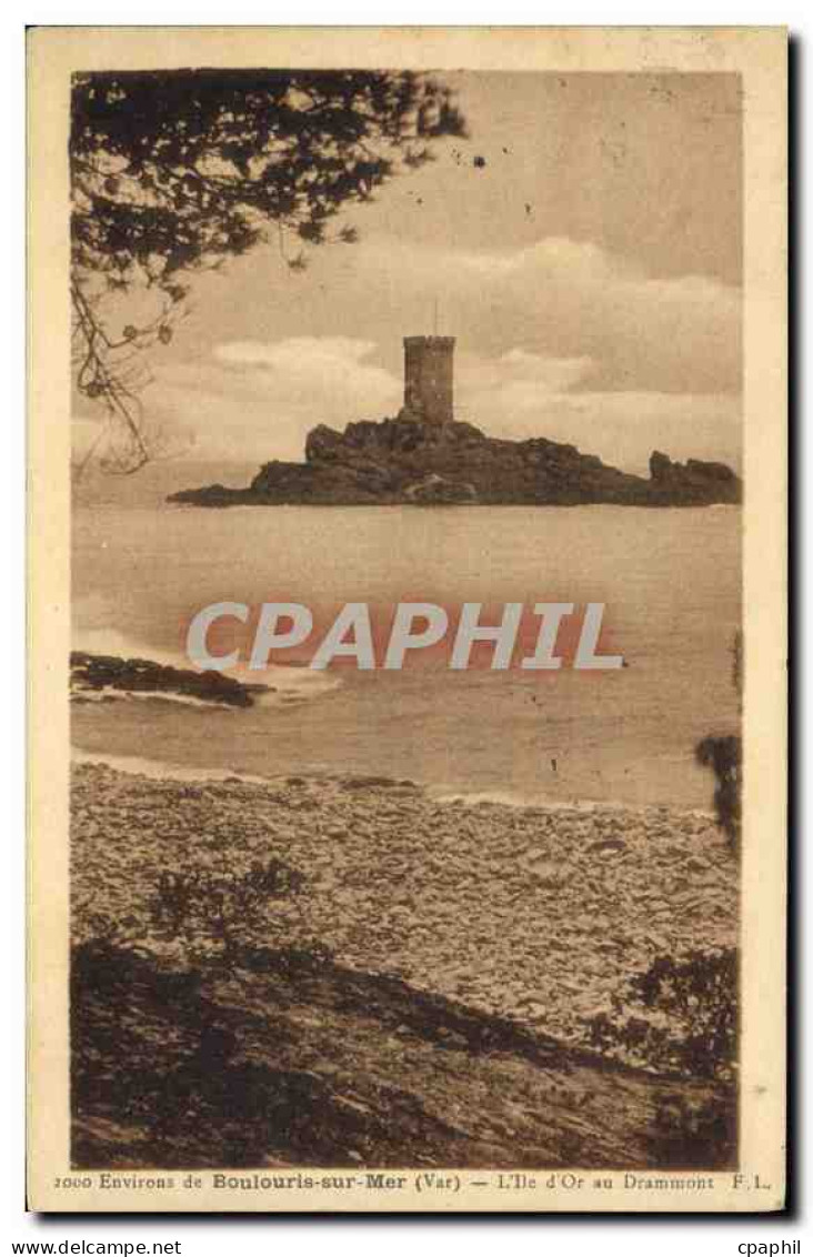 CPA Environs de Boulouris sur Mer Var l'Ile d'Or au Drammont