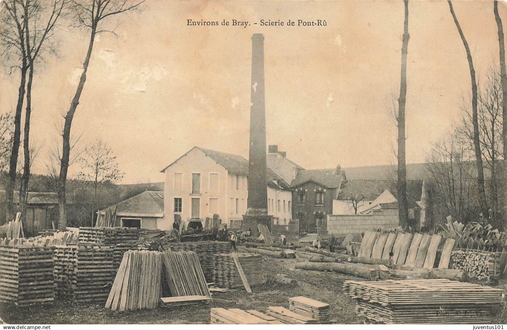 CPA Environs de Bray et Lû-Scierie de Pont Rû     L3895