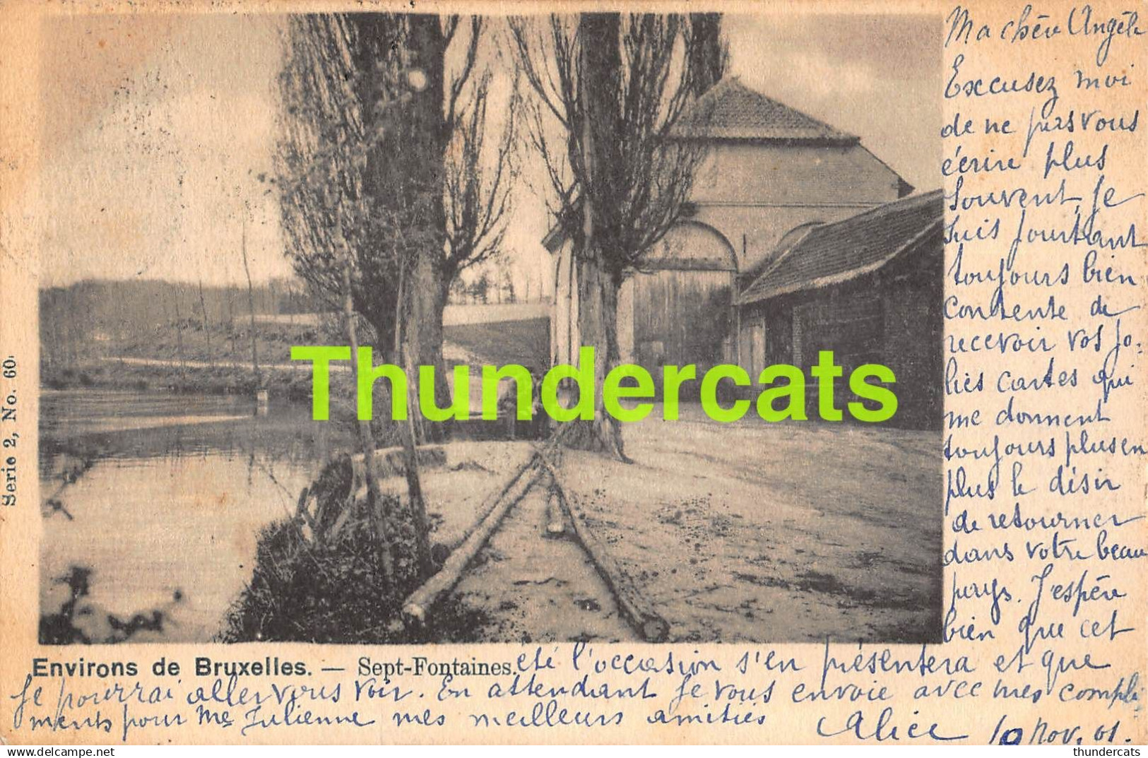 CPA ENVIRONS DE BRUXELLES SEPT FONTAINES