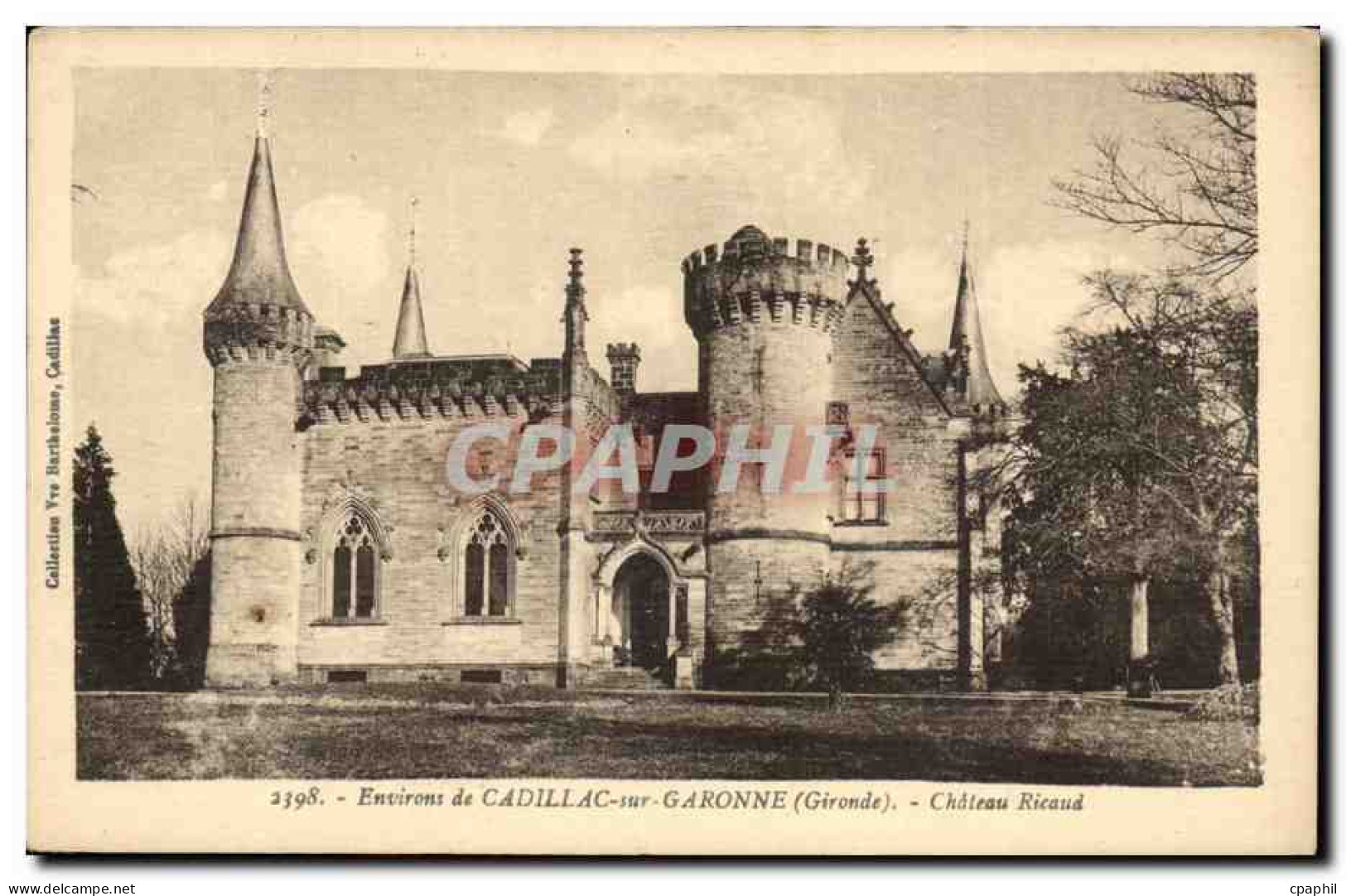 CPA Environs de Cadillac sur Garonne Chateau Ricaud