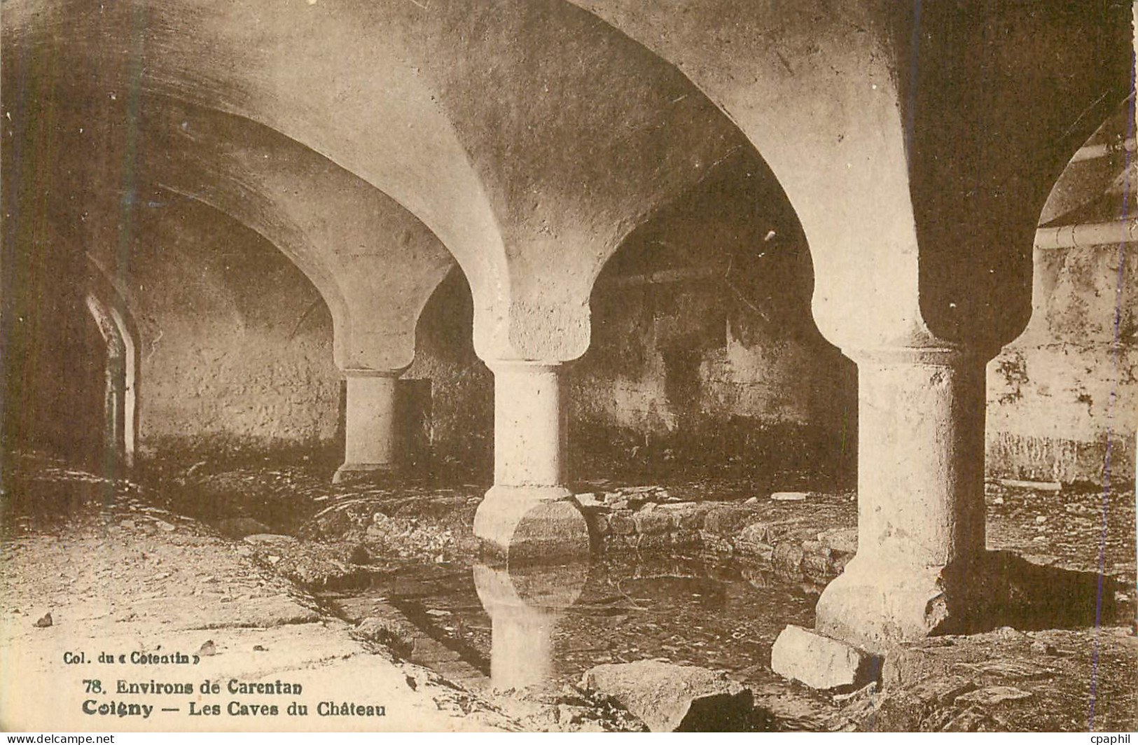 CPA Environs de Carentan Coigny Les Caves du Chateau