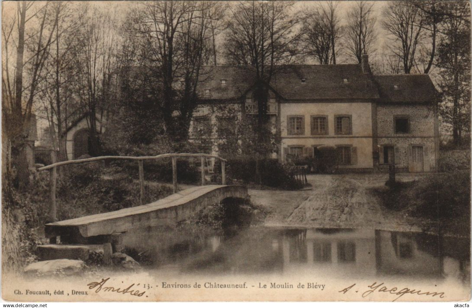 CPA Environs de CHATEAUNEUF - Le Moulin de BLéVY (33403)