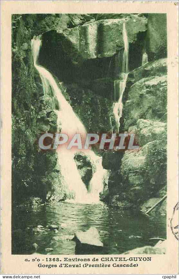 CPA Environs de Chatel Guyon Gorges d'Enval Premiere Cascade