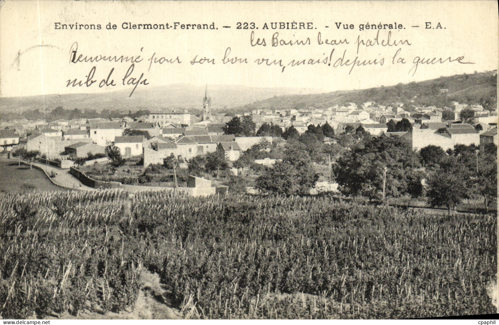 CPA Environs de Clermont Ferrand Aubiere Vue Generale