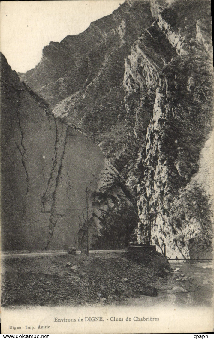 CPA Environs de Digne Clues de Chabrieres