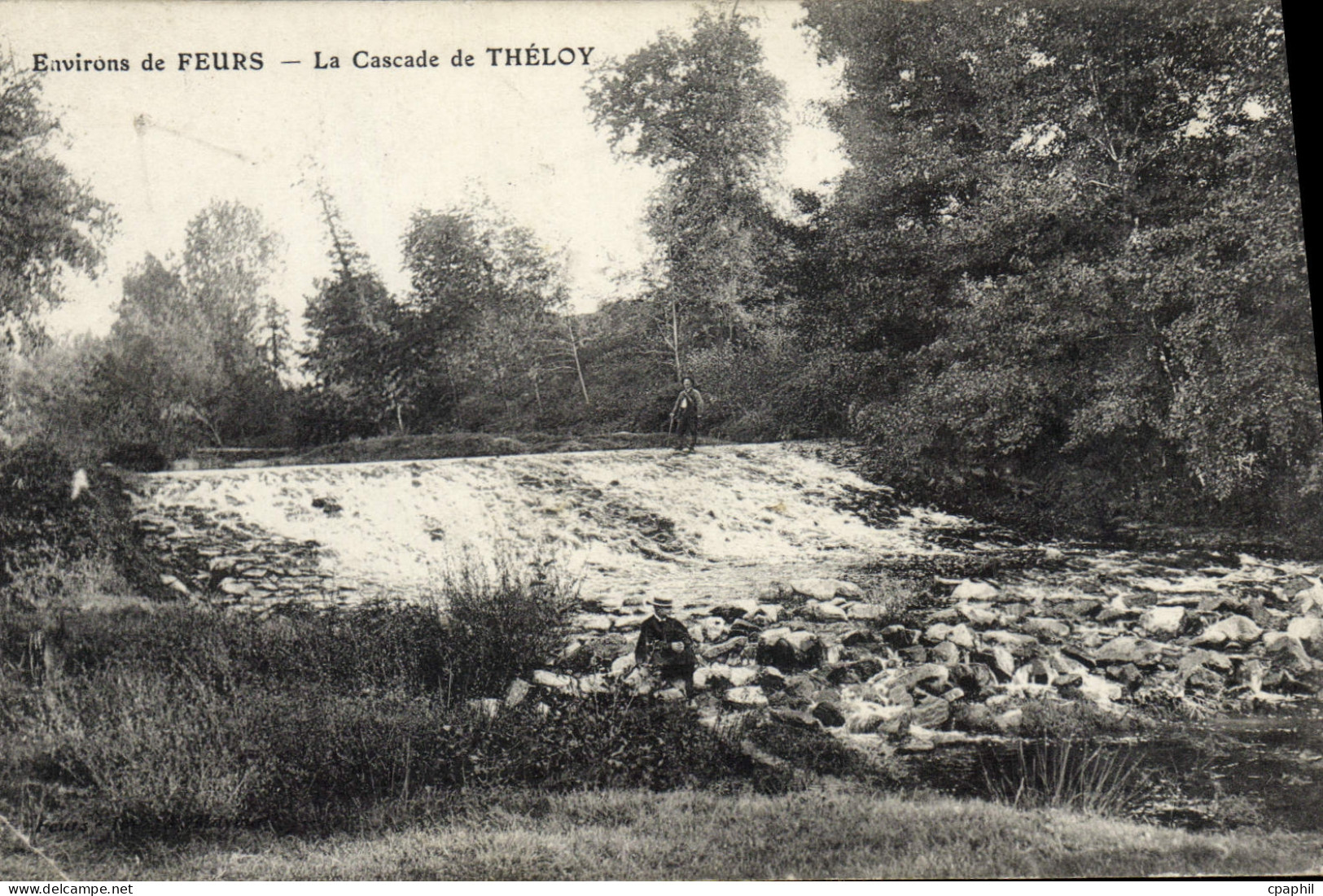 CPA Environs de Feurs La cascade de Theloy