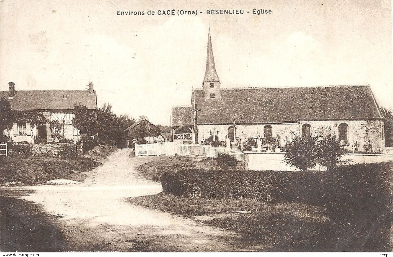 CPA Environs de Gacé Bésenlieu Eglise