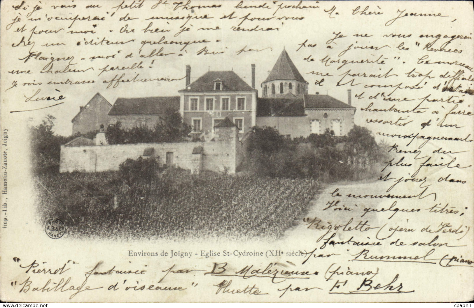 CPA Environs de Joigny Eglise St Cydroine