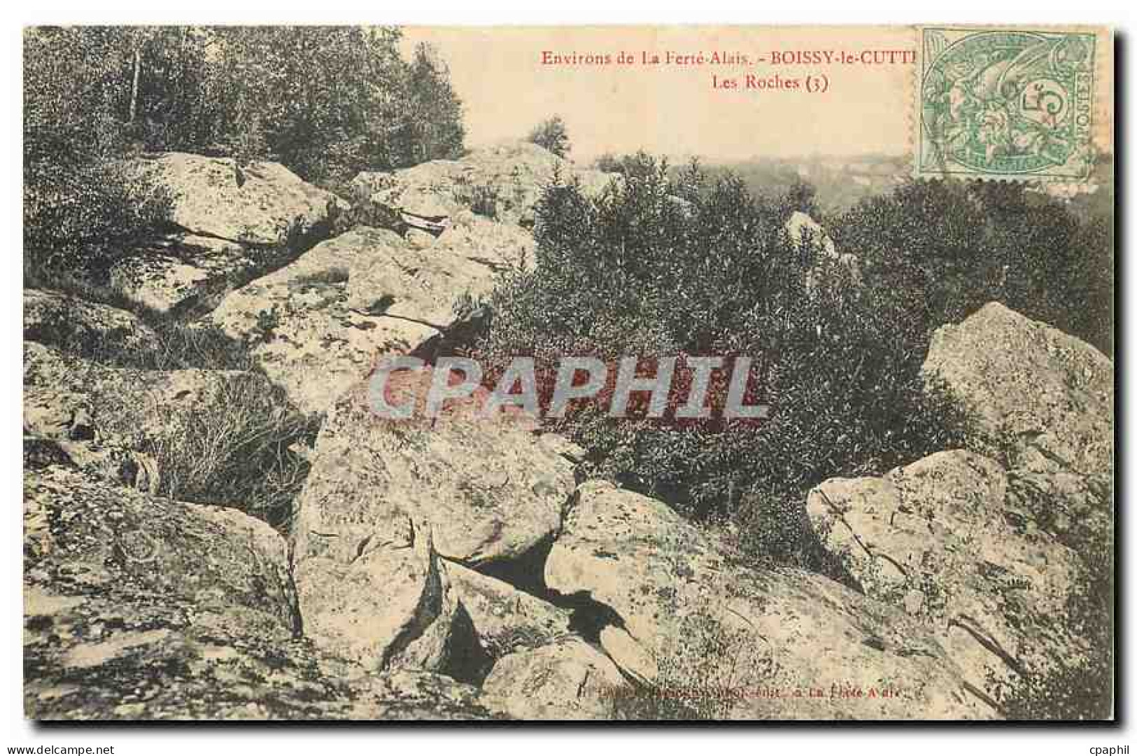CPA Environs de la Ferte Alais Boissy Les Roches