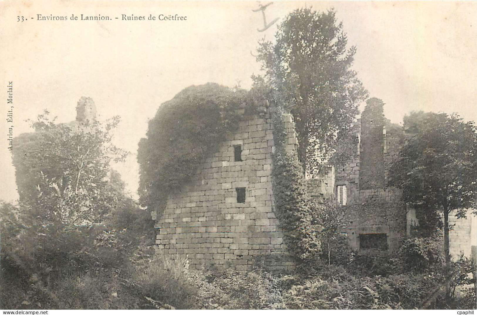 CPA Environs de Lannion Ruines de Coetfrec