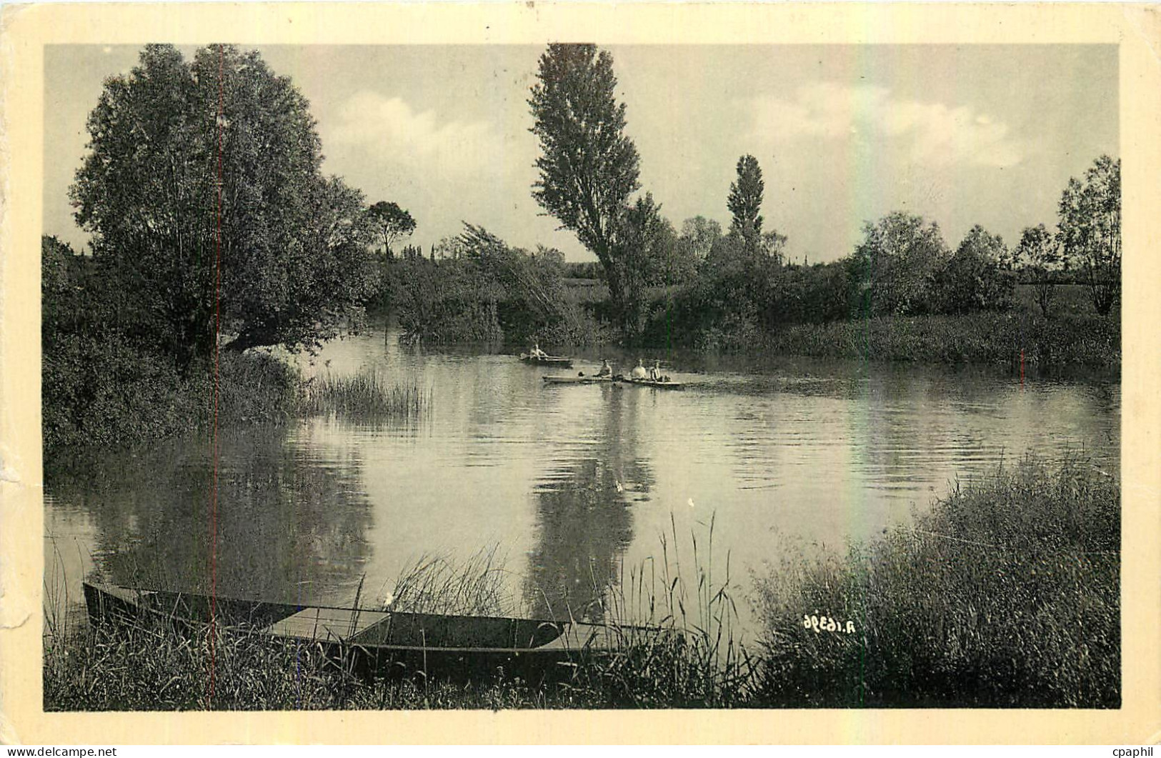 CPA Environs de Louhans La Seille