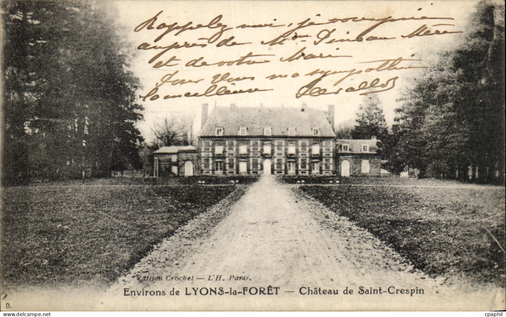 CPA Environs de Lyons la Foret Chateau de Saint Crespin