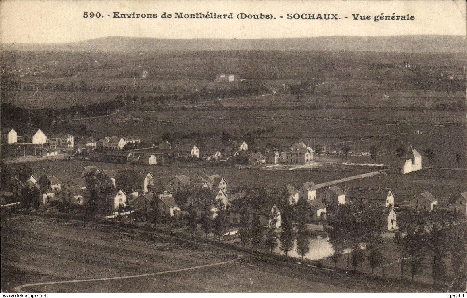 CPA Environs de Monbeliard Sochaux vue generale